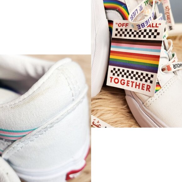 NWOBVANS OFF THE WALL "TOGETHER"  PRIDE /AWARENESS CANVAS SNEAKERS -UNISEX - Picture 4 of 6